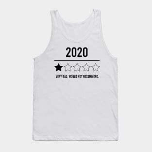 2020 Would Not Recommend Shirts, Funny Shirts, Social Distancing Shirt, 2020 1 Star Rating, 2020 Shirts Tank Top